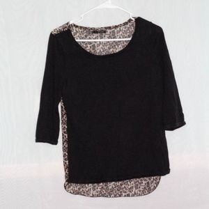Maurices Cheetah Back sweater size small